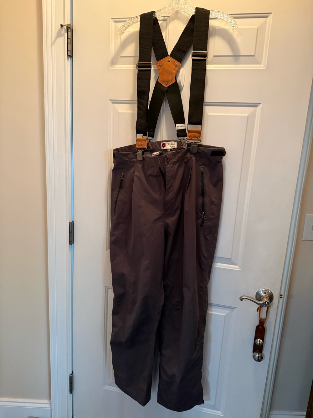 Men's Iliac Hydroskin Waterproof Golf Waders with Suspenders - Gray